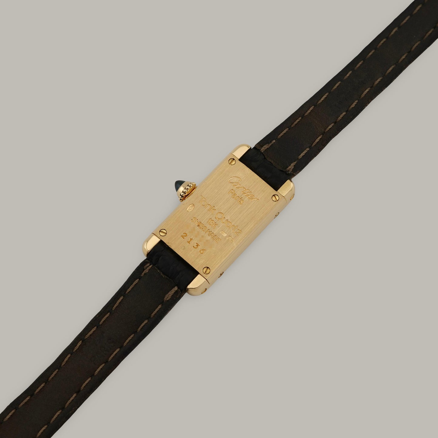 18K Cartier Tank Allongee W15007K3 Small Model Watch