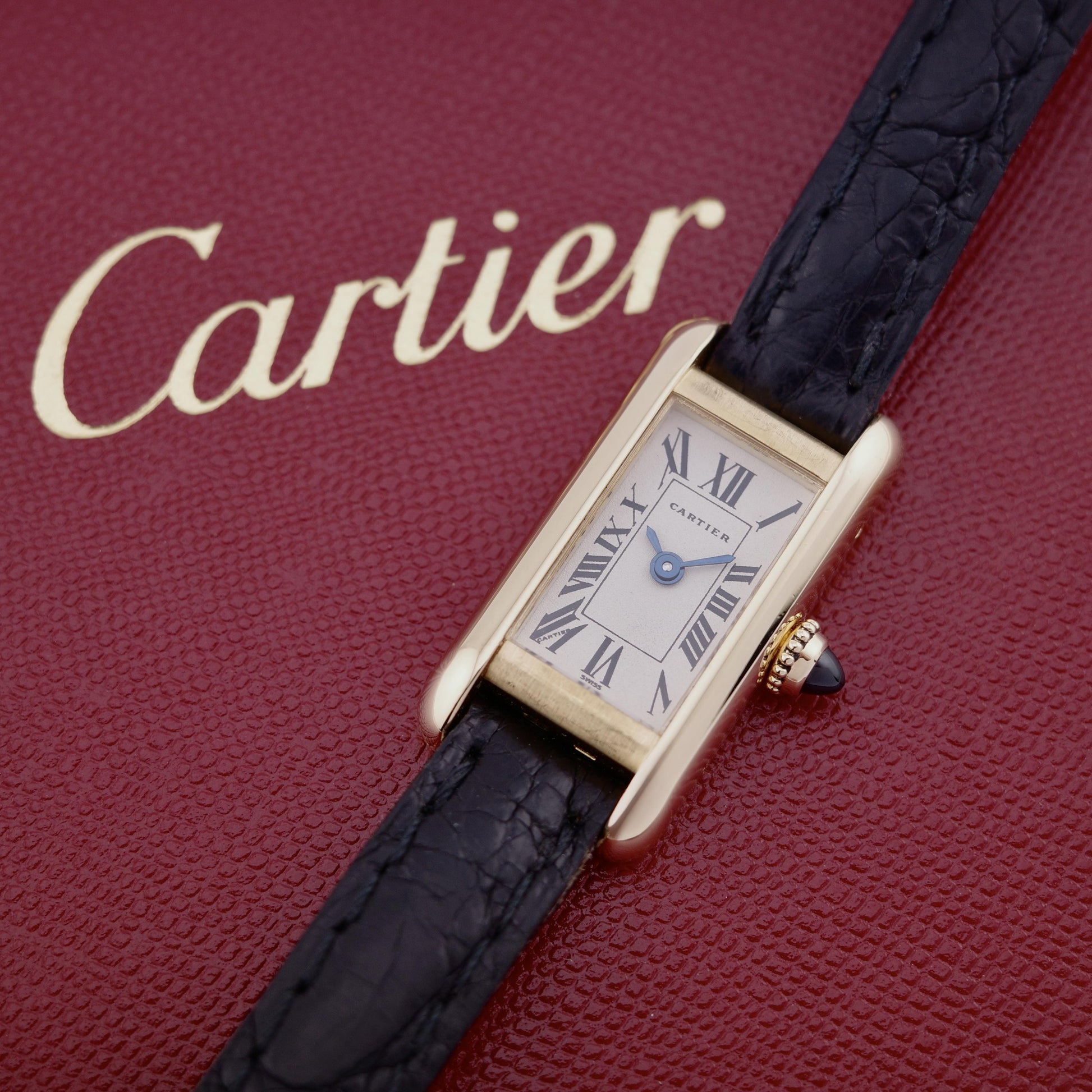 18K Cartier Tank Allongee W15007K3 Small Model Watch