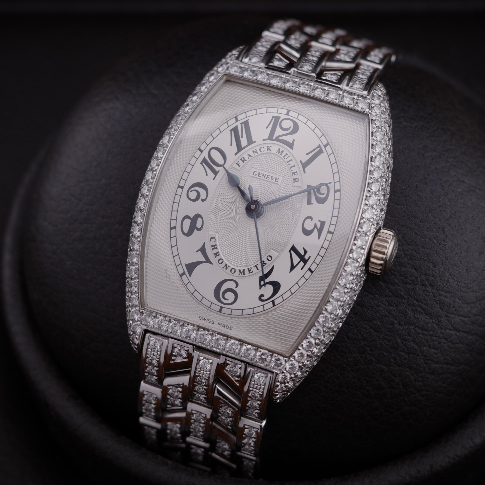 18K Franck Muller Cintrée Curvex Chronometro 2852 Diamond Watch