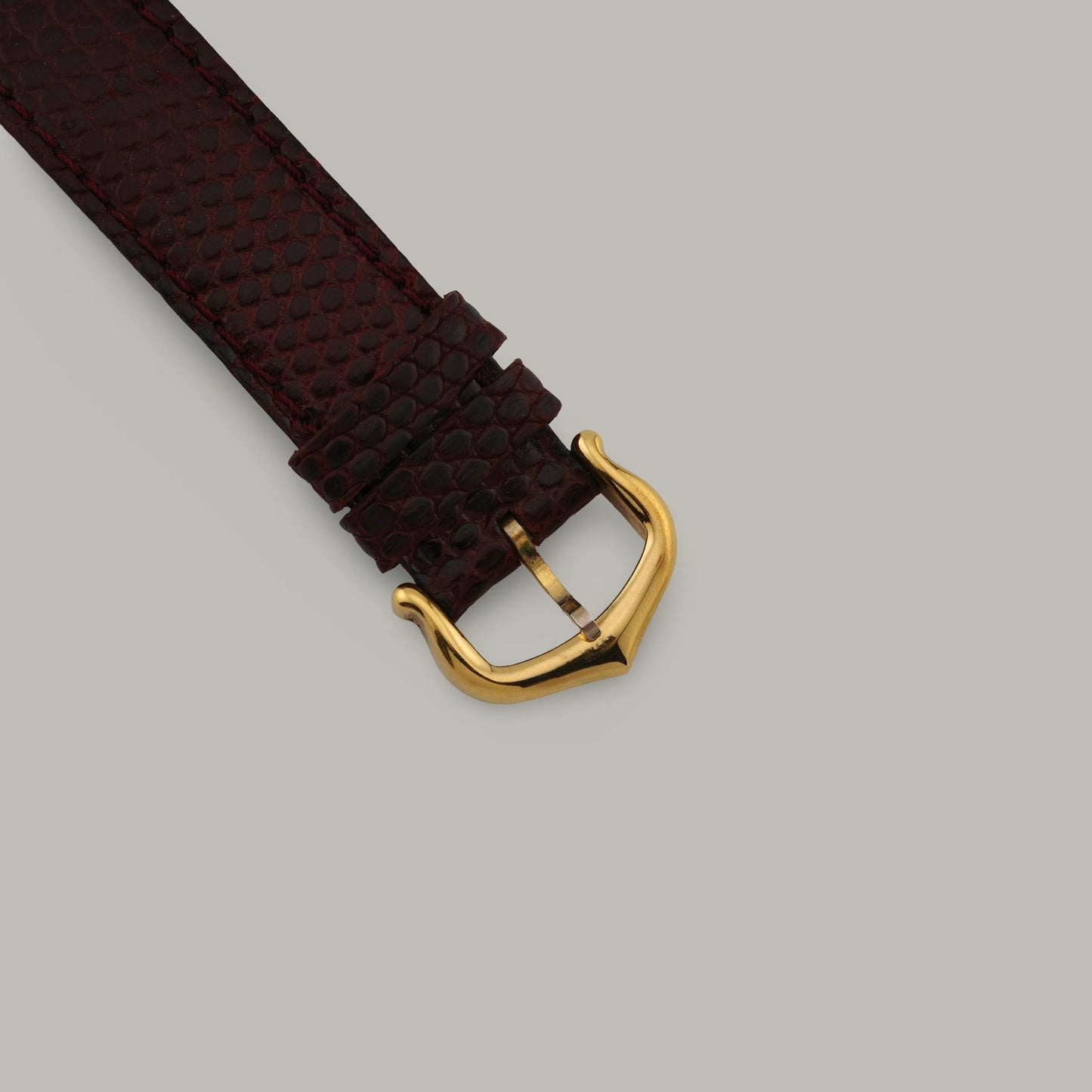 18K Vermeil Must de Cartier Tank PM Burgundy Dial Watch