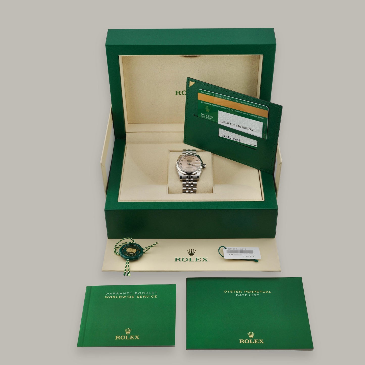 2019 Stainless Steel Rolex Datejust 31 178274 Pink Roman Watch