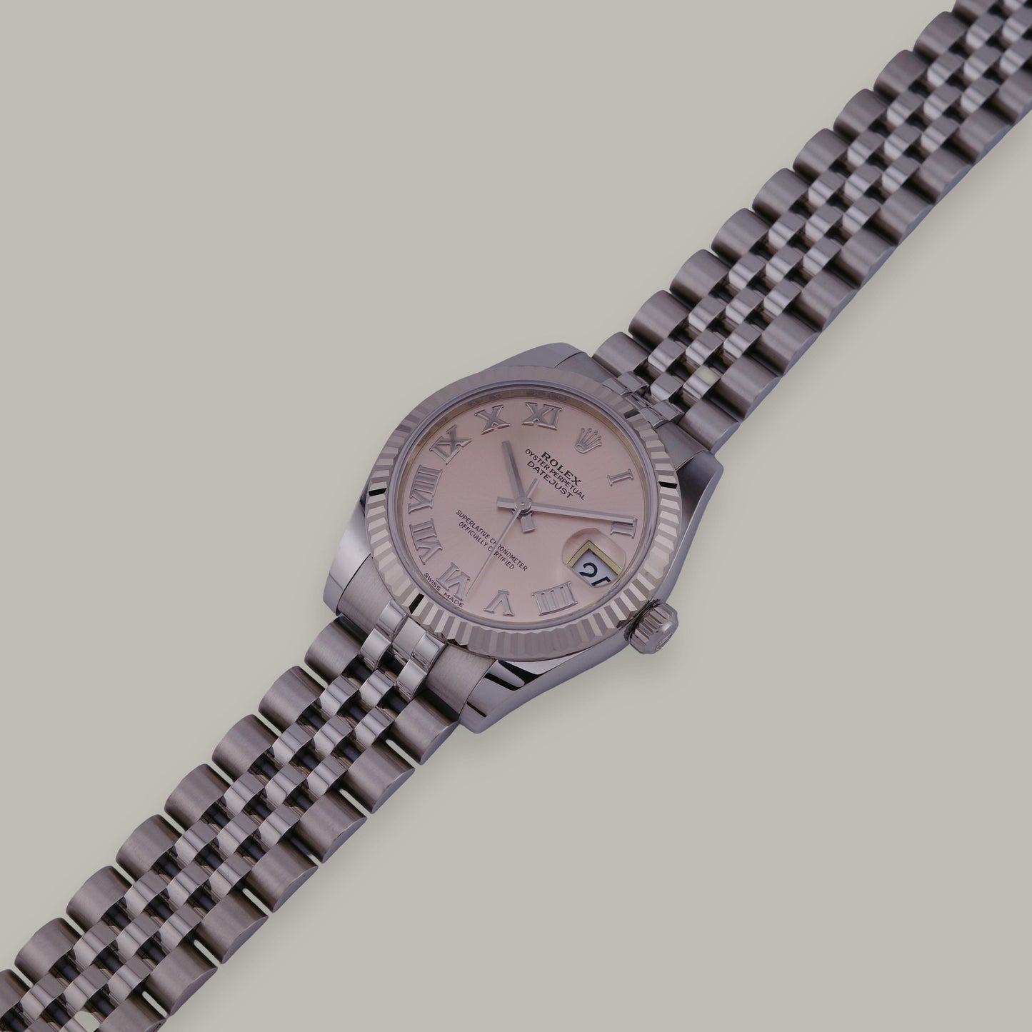 2019 Stainless Steel Rolex Datejust 31 178274 Pink Roman Watch