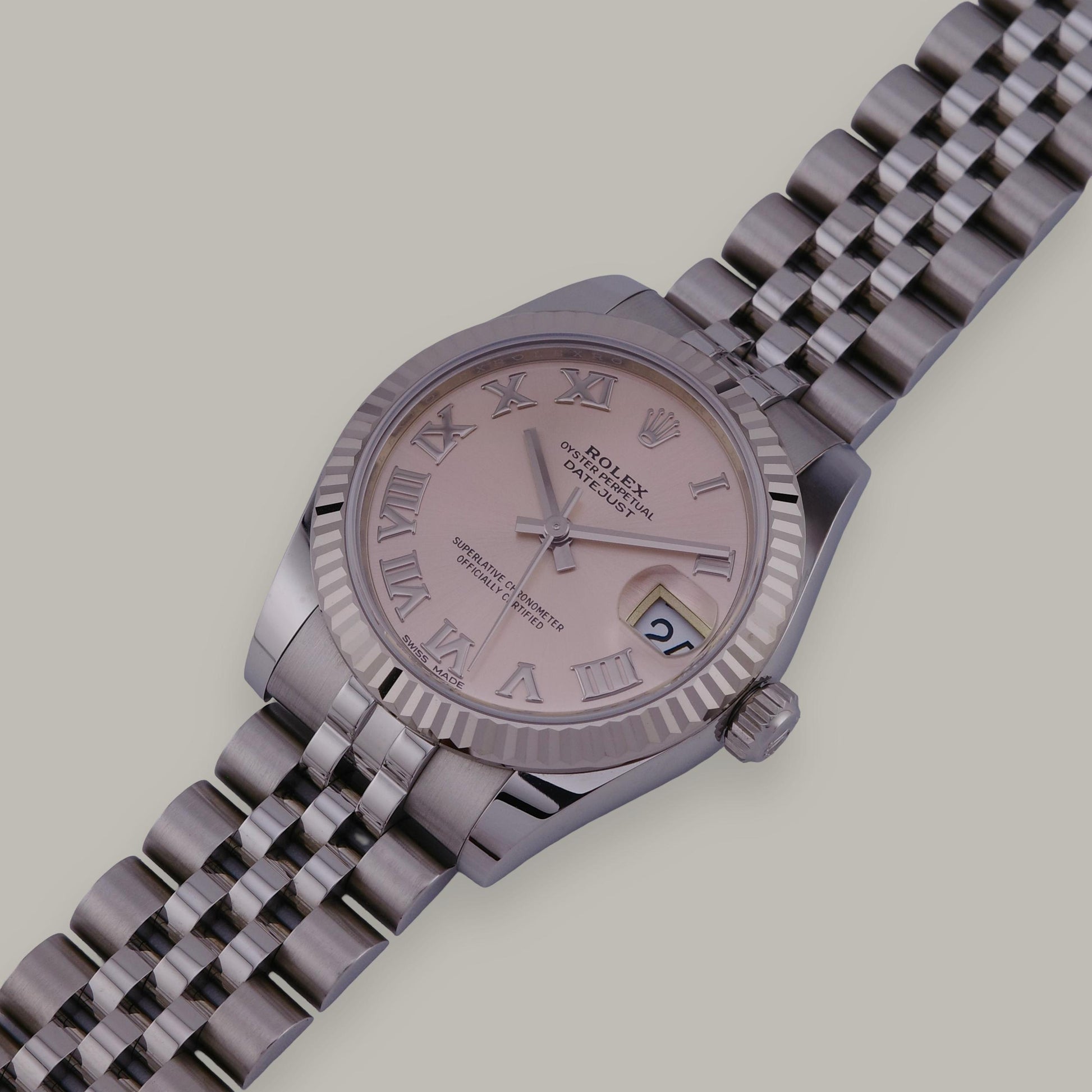 2019 Stainless Steel Rolex Datejust 31 178274 Pink Roman Watch