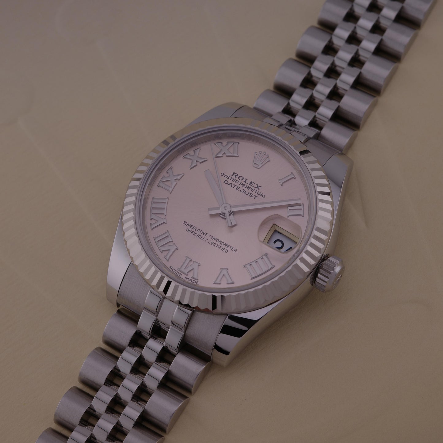 2019 Stainless Steel Rolex Datejust 31 178274 Pink Roman Watch