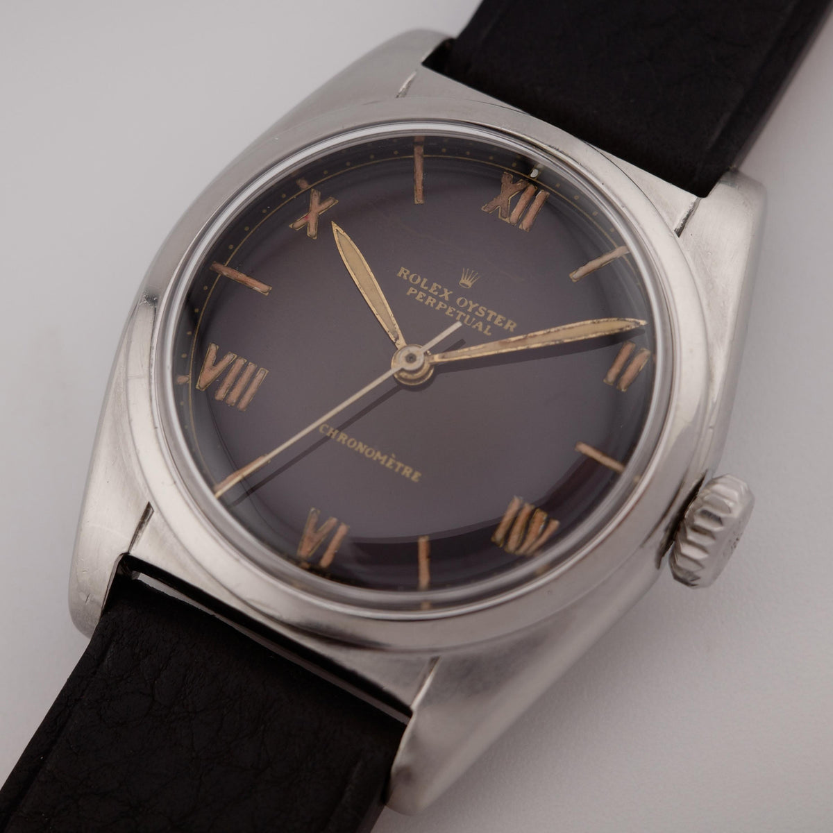 1948 Rolex Bubbleback 6050 Tropical Dial Watch