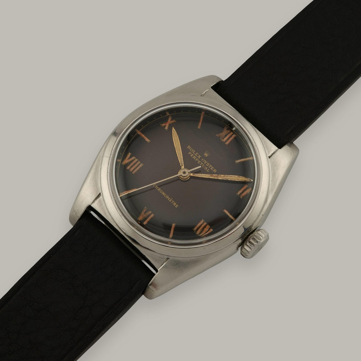 1948 Rolex Bubbleback 6050 Tropical Dial Watch