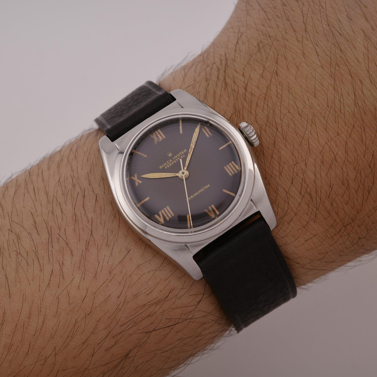 1948 Rolex Bubbleback 6050 Tropical Dial Watch