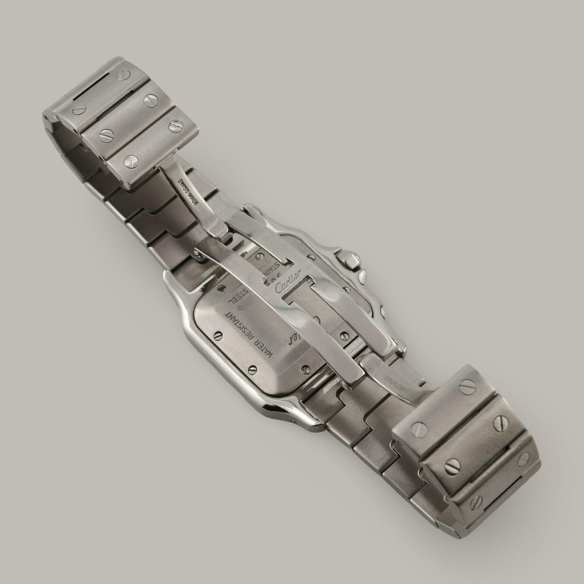Stainless Steel Cartier Santos Galbée W20040D6 Large Model Watch