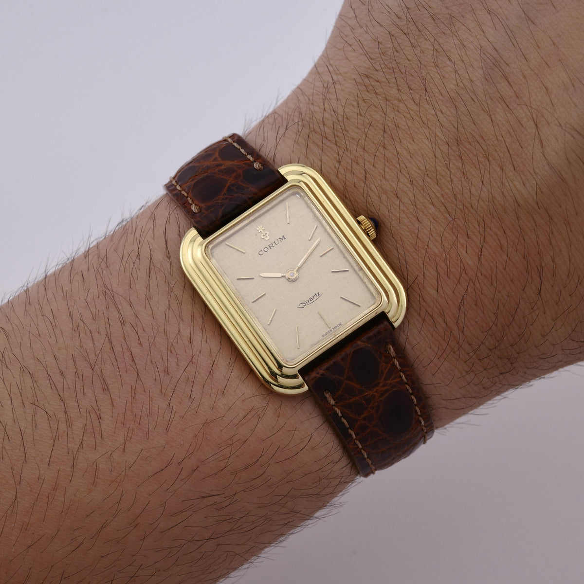 18K Corum Stepped Tank 3122856 Watch