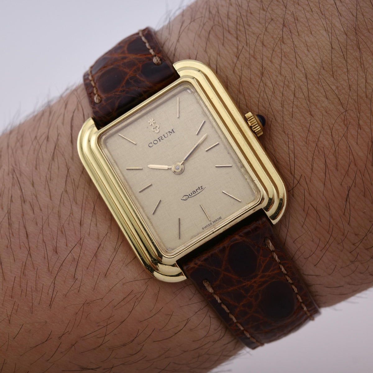 18K Corum Stepped Tank 3122856 Watch