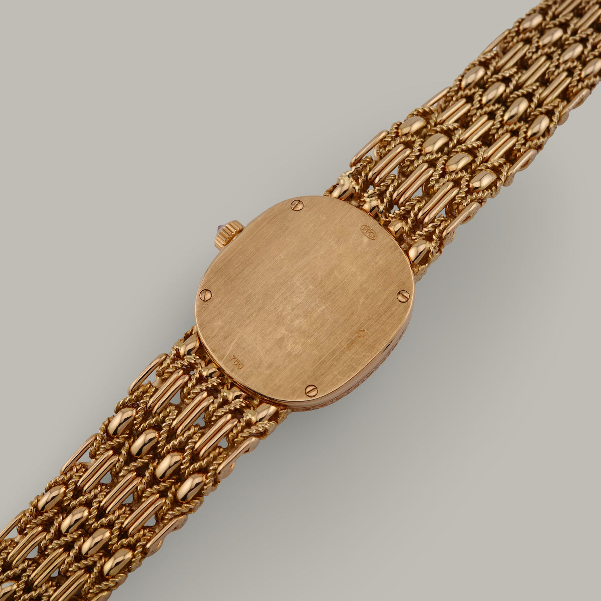 18K Patek Philippe 4931/2J Golden Ellipse Mother of Pearl Diamond Watch