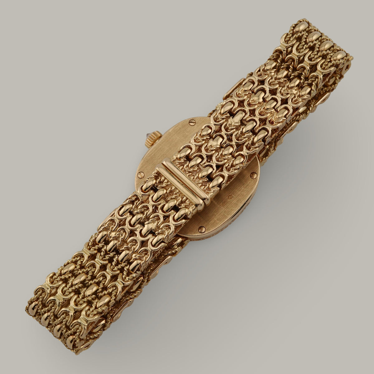18K Patek Philippe 4931/2J Golden Ellipse Mother of Pearl Diamond Watch