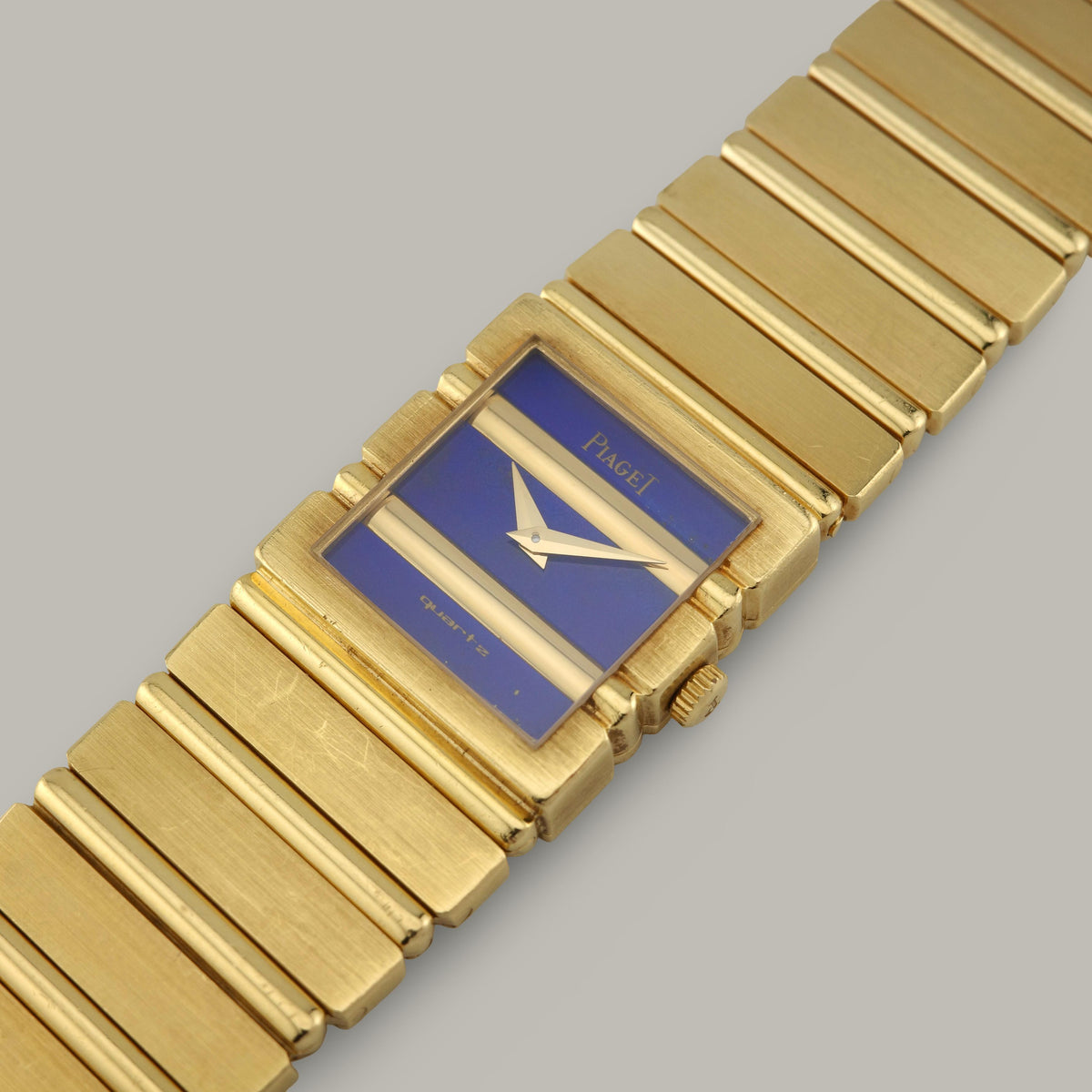 18K Piaget Polo 8131 Lapis Lazuli Dial Watch