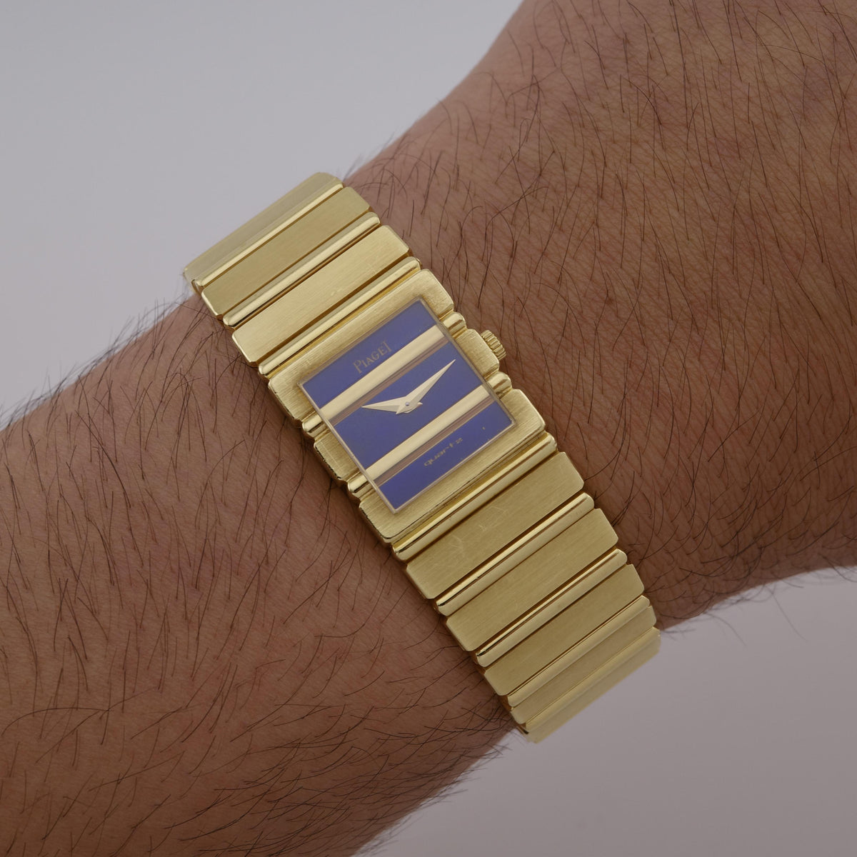18K Piaget Polo 8131 Lapis Lazuli Dial Watch