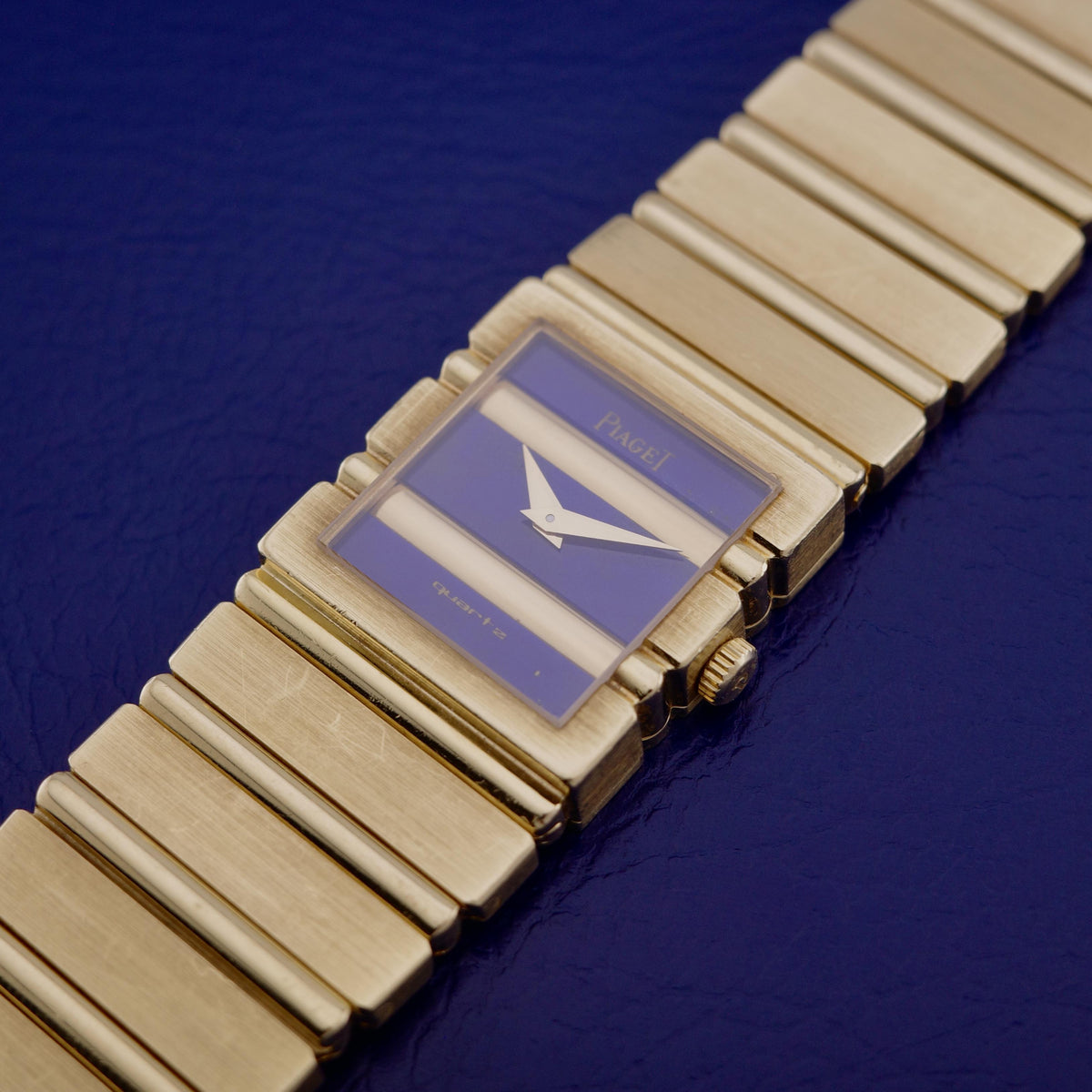 18K Piaget Polo 8131 Lapis Lazuli Dial Watch