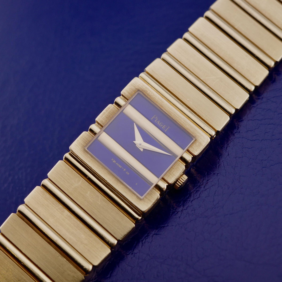 18K Piaget Polo 8131 Lapis Lazuli Dial Watch