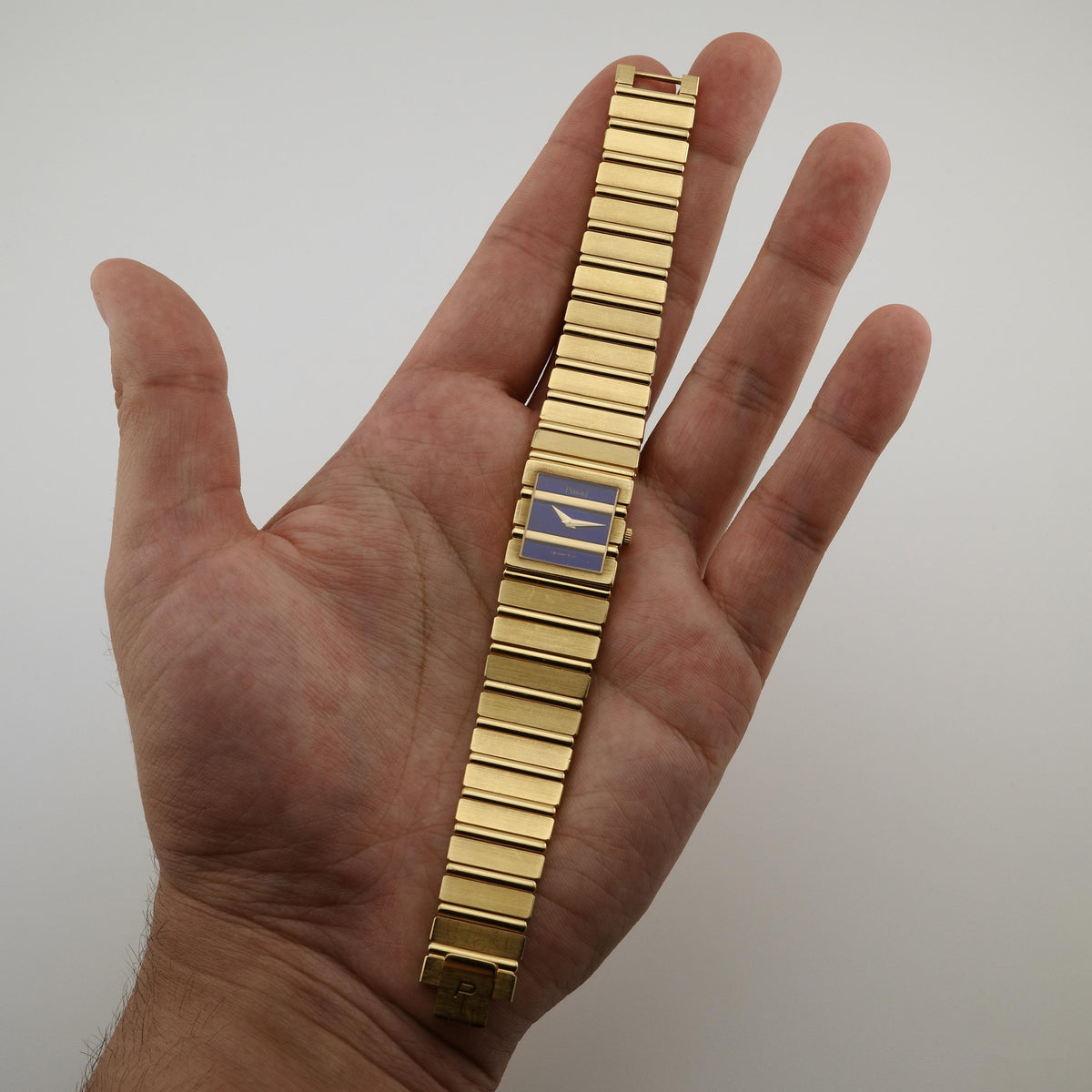18K Piaget Polo 8131 Lapis Lazuli Dial Watch