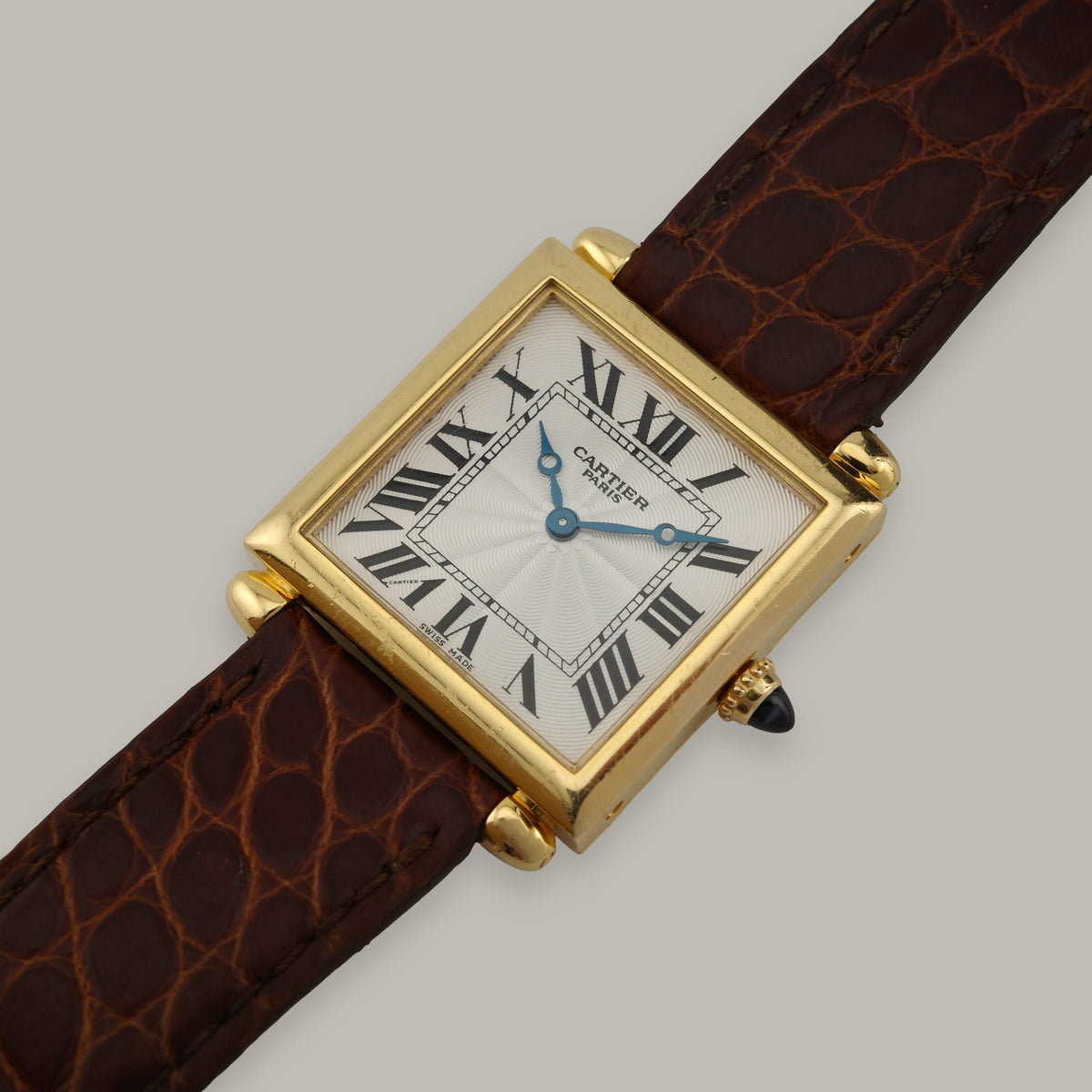 18K Cartier Tank Obus 2380D W1527551 "CPCP" Large Model Watch