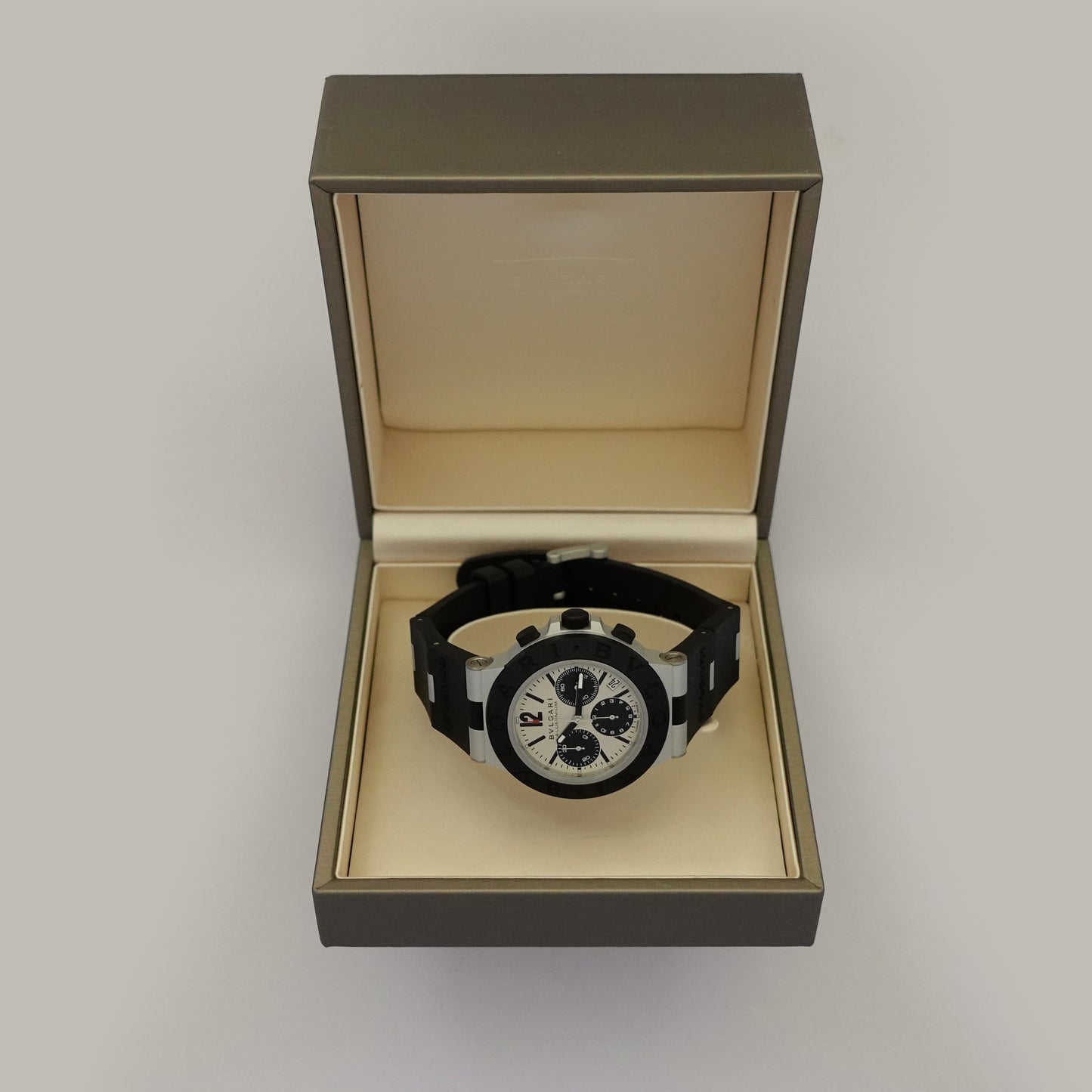 Bvlgari for Evan Mock Aluminum Chronograph Watch