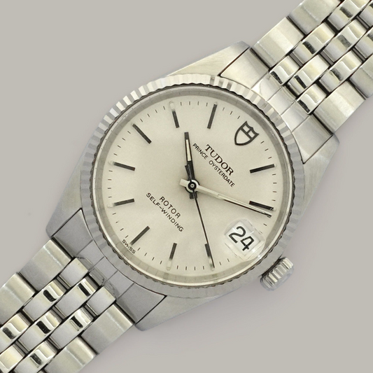 Tudor Prince Oysterdate Watch (14K White Gold/Stainless Steel)