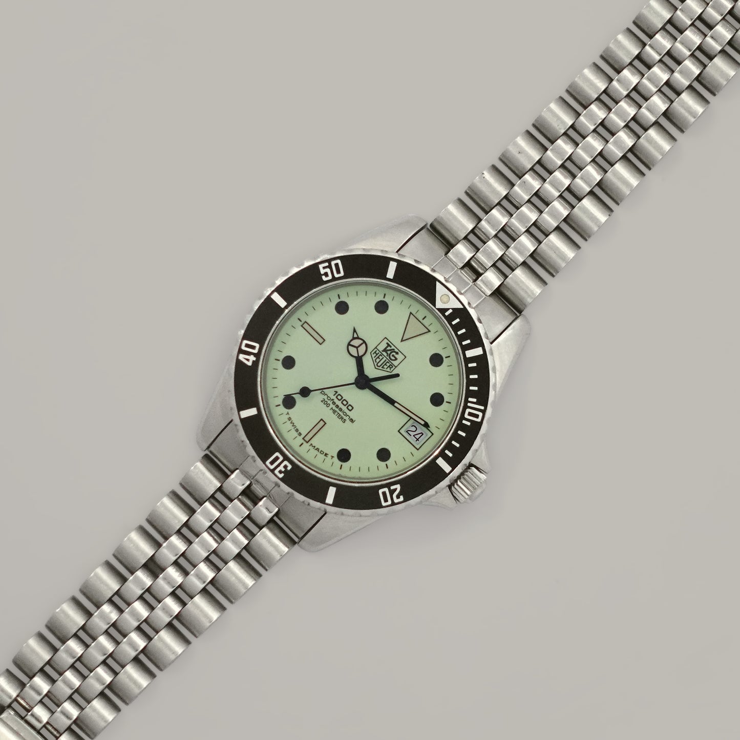 Stainless Steel Tag Heuer 1000 Series Diver Watch – Rare Wrist