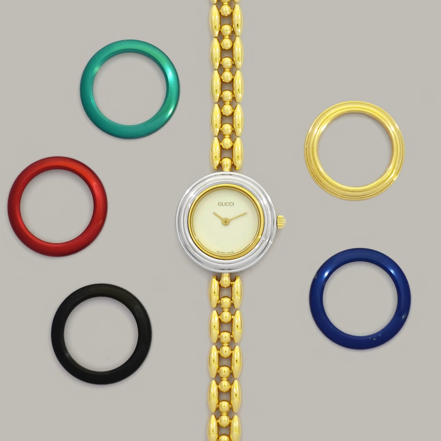 Gucci Interchangeable Bezel Ladies Watch